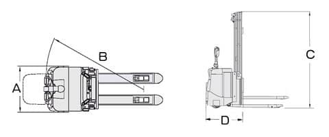 丰田BT系列SPE125 SPE160电动堆高机 SPE125 SPE160