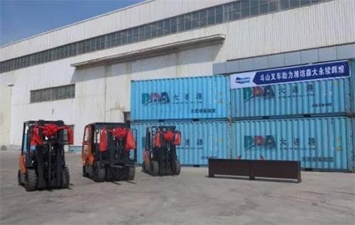 斗山叉车助力潍坊森大永续辉煌