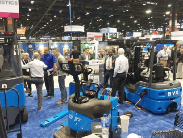 WOW！比亚迪叉车全程闪耀ProMat 2019