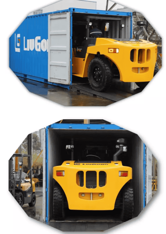 柳工CLG型10.0t~12.0t 进箱作业叉车，闪亮上市