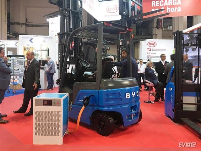 比亚迪携旗下全新一代纯电动叉车，亮相西班牙巴塞罗那SIL物流展