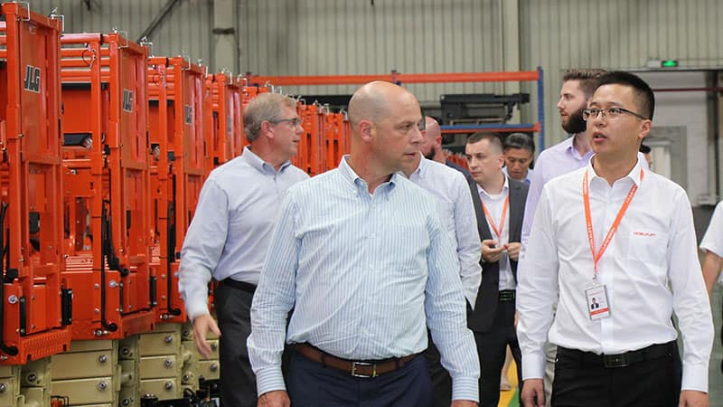 诺力股份首批高空平台设备交付仪式隆重举行