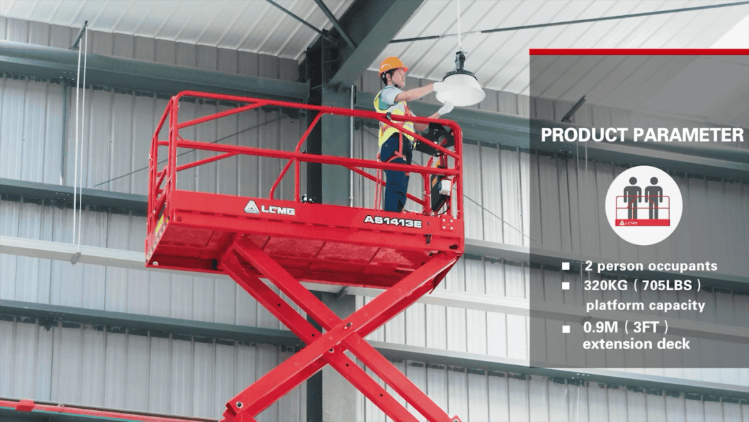 点击放大 临工AS1413E电动剪叉式高空作业车,赢得用户好评