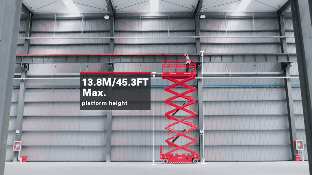 点击放大 临工AS1413E电动剪叉式高空作业车,赢得用户好评