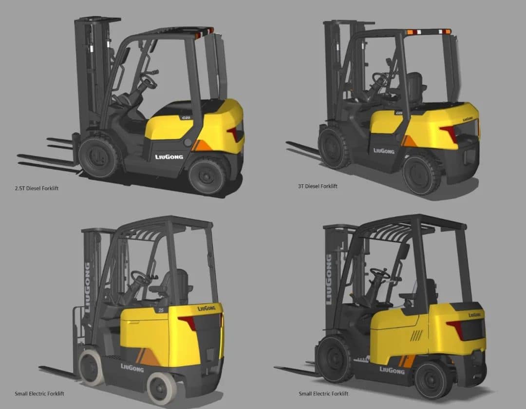 柳工“C系列”四类叉车CLG2025G-C顺利交付欧美