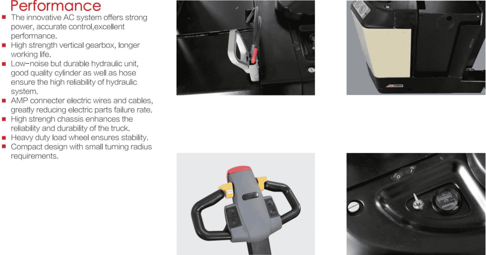 600KG配重全电动堆高车
