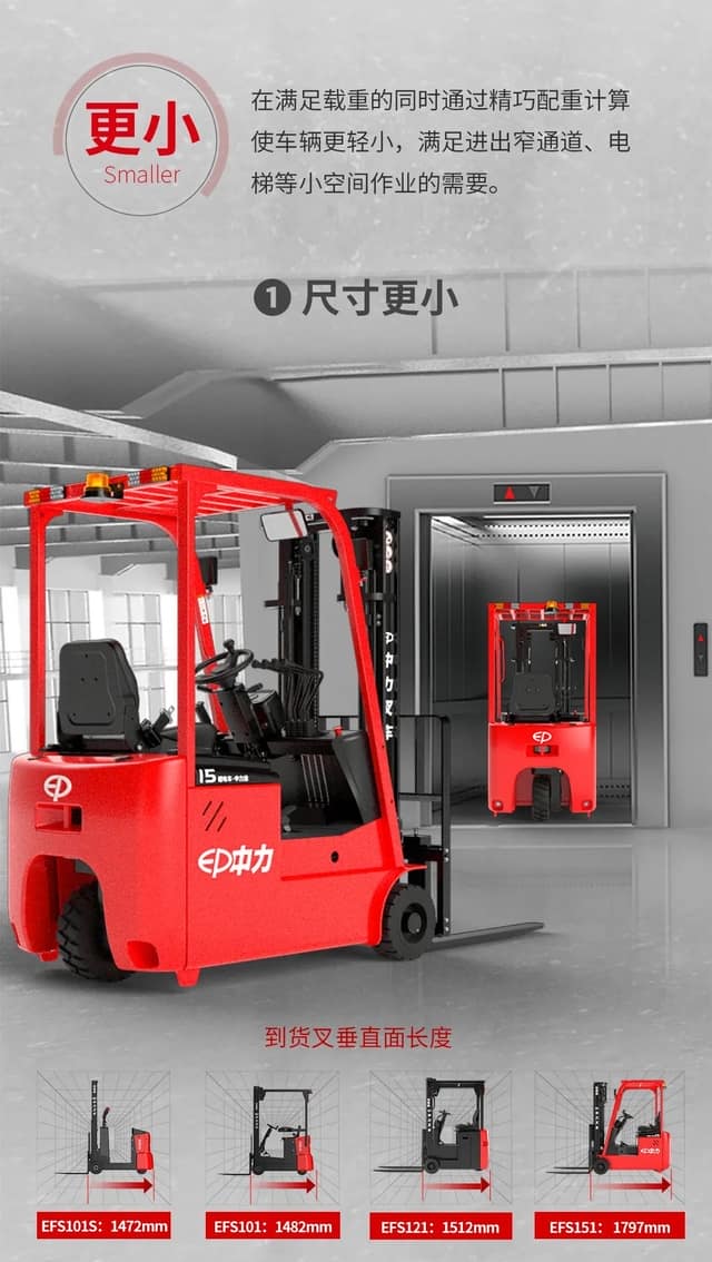 中力三支点窄通道叉车 | 狭路相逢，强者胜！