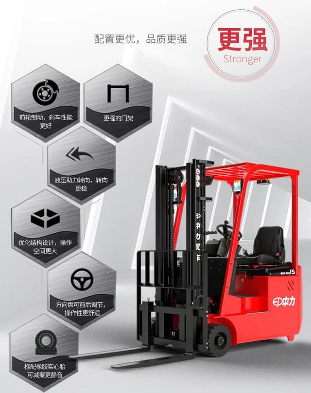 中力三支点窄通道叉车 | 狭路相逢，强者胜！