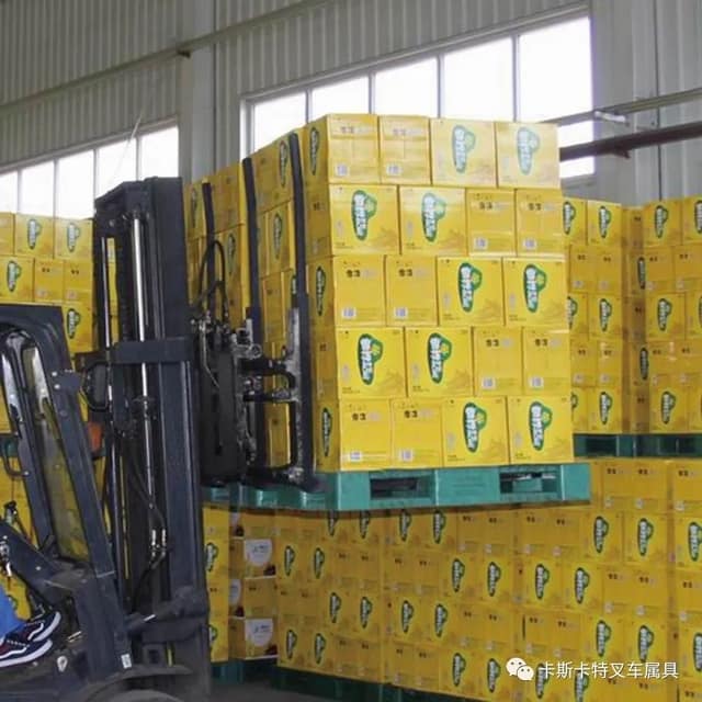 卡斯卡特叉车属具在饮料行业的应用